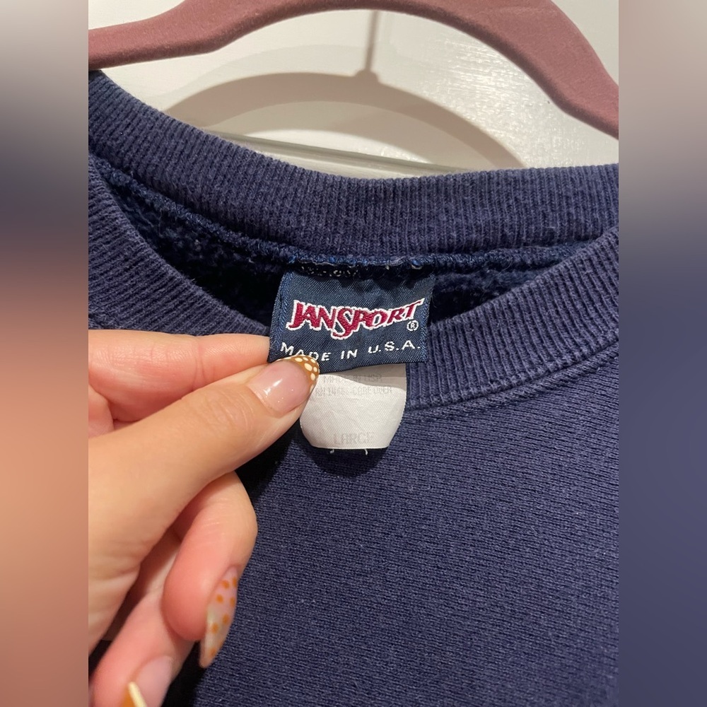 Vintage University of Illinois Navy Blue Crew Neck - Picture 4 of 5